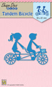 Nellie's Choice - Shape Die Blue Tandem Bicycle