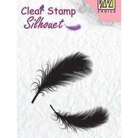 Nellie's Choice - Clear Stamp Silhouette Feathers