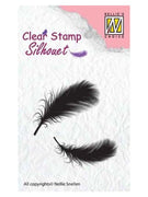 Nellie's Choice - Clear Stamp Silhouette Feathers