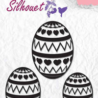 Nellie's Choice - Clear Stamp Silhouette Easter Eggs