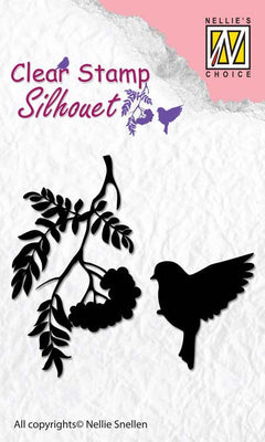 Nellie's Choice - Clear Stamp Silhouette Birdsong 3