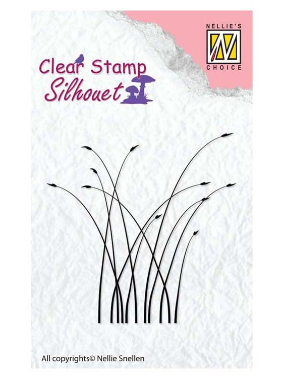 Nellie's Choice - Clear Stamp Silhouette Blooming Grass