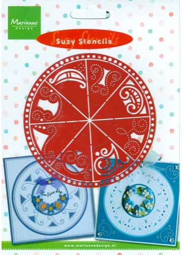 Suus Stencil Circle With Designs