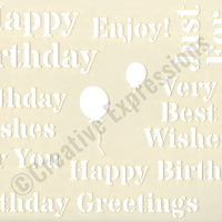 Creative Expressions Stencils Collection - Birthday