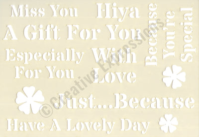 Creative Expressions Stencils Collection - Lovely