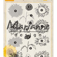 Marianne Design Stamps Tiny's Layered Sunflower