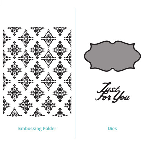 Embossing Folder  2 in 1 set - Just for You