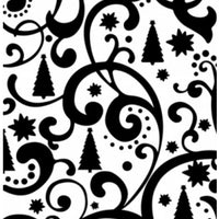 Embossing Folder - Christmas Tree Flourish 4 x 6