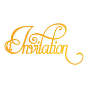 Ultimate Crafts Hotfoil Stamp - Invitation flourish