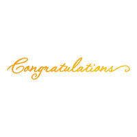 Ultimate Crafts Hotfoil Stamp - Congratulations