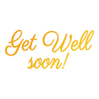 Ultimate Crafts Hotfoil Stamp - Get Well Soon
