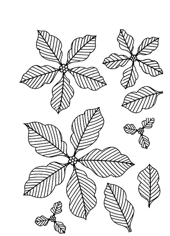 Sue Wilson - Stamps - Pinstriped Poinsettias