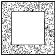 Sue Wilson - Stamps - Zentangles Flower Square