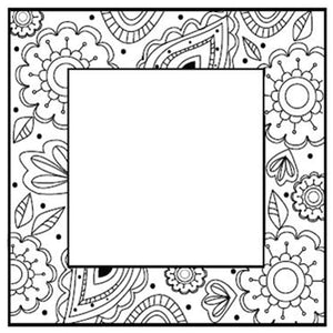 Sue Wilson - Stamps - Zentangles Flower Square