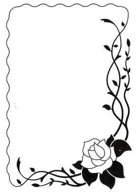 Vintasia Embossing Folder - Rose frame