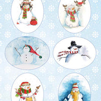 Marianne Design Cutting Sheet Snowmen Ovals