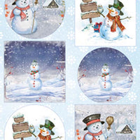 Marianne Design Cutting Sheet Snowmen Circles & Squares