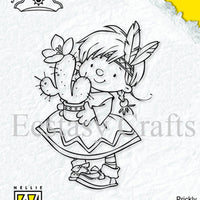 Clear Stamps - Young Rebels - Indian Girl with Cactus