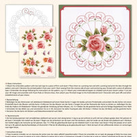 Ann Paper Embroidery Pattern - Rose Glow