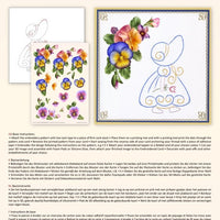 Ann Paper Embroidery Pattern - Summer Pansies
