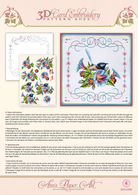 Ann Paper Embroidery Pattern - Morning Glory