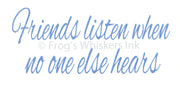 Frog's Whiskers Stamps - Friends Listen
