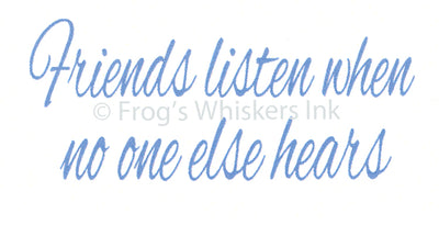 Frog's Whiskers Stamps - Friends Listen