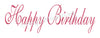 Frog's Whiskers Stamps - Happy Birthday Script