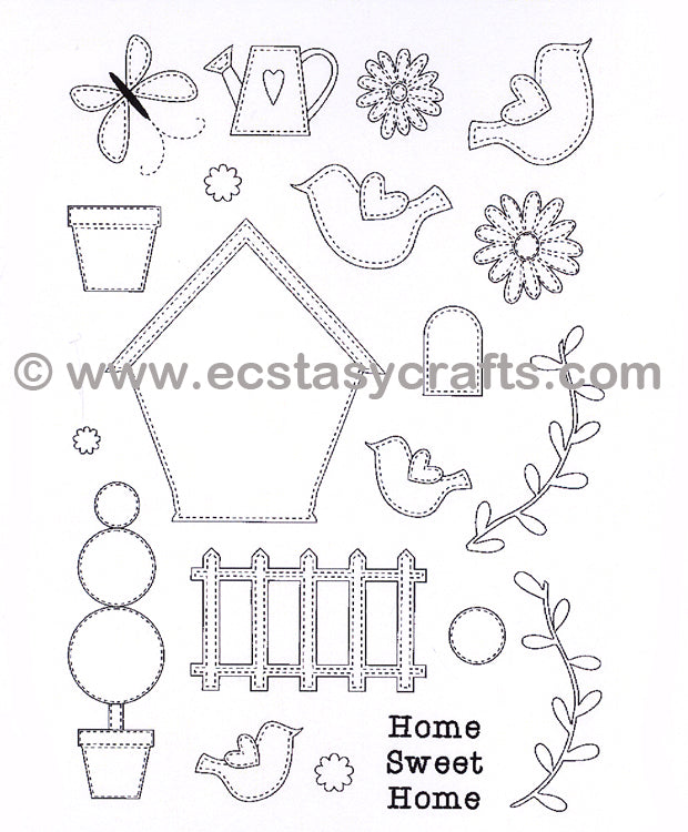 Creative Expressions - Clear Stamps - Stamp In The Garden