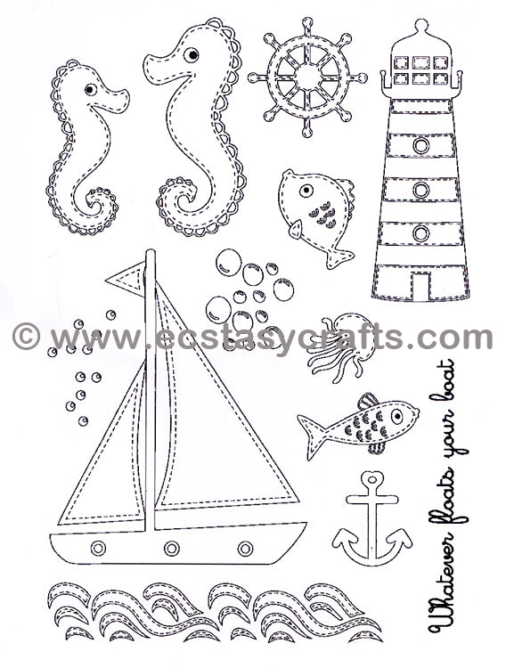 Creative Expressions - Clear Stamps - Stamp By The Sea
