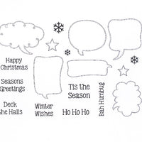 Creative Expressions - Clear Stamps - Festive Speech Bubbles
