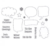 Creative Expressions - Clear Stamps - Festive Speech Bubbles