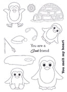 Creative Expressions - Clear Stamps - Stitched Penguins