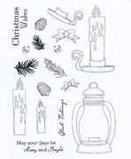 Creative Expressions - Clear Stamps - Candle Lit Christmas