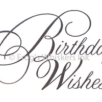 Frog's Whiskers Stamps - Birthday Wishes