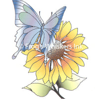 Frog's Whiskers Stamps - Butterfly Flower