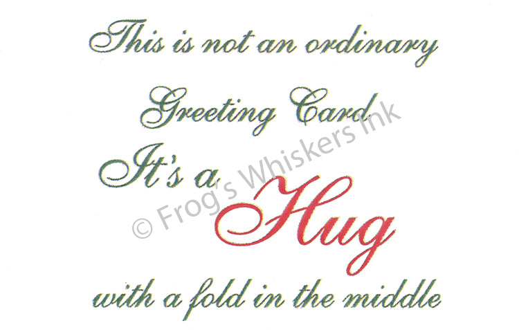 Frog's Whiskers Stamps - This is not an Ordinary