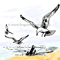 Frog's Whiskers Stamps - Sea Gulls