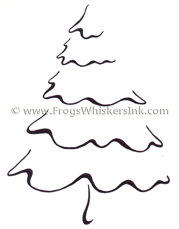 Frog's Whiskers Stamps - Christmas Tree