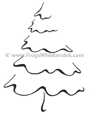 Frog's Whiskers Stamps - Christmas Tree