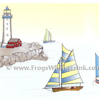 Frog's Whiskers Stamps - Summer Sailing