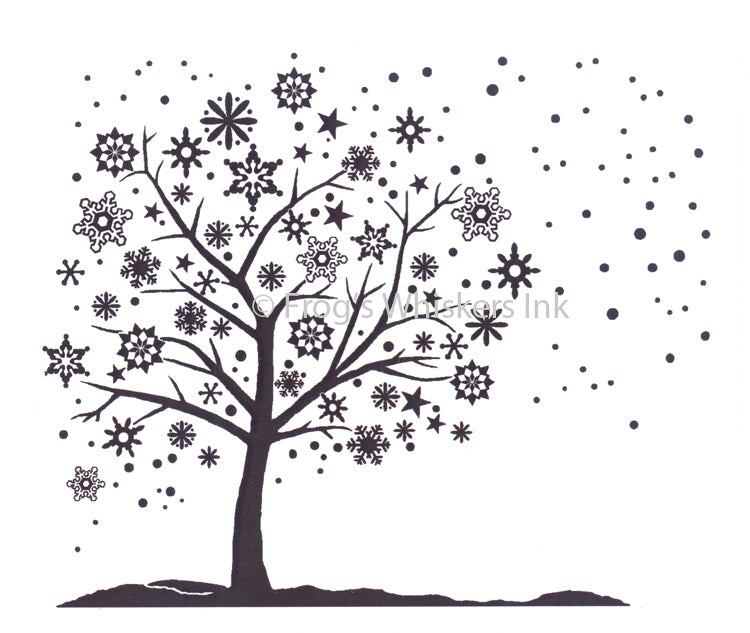 Frog's Whiskers Stamps - Snowflake Tree