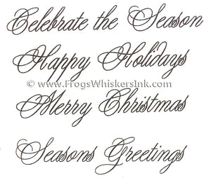 Frog's Whiskers Stamps - Celebrate Set