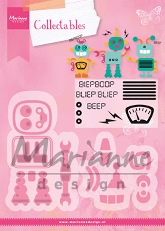 Marianne Design: Collectables Die & Stamp Set - Robot