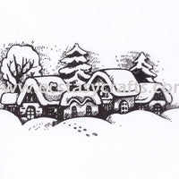 Clear stamps Christmas-time series "Snowy Village"