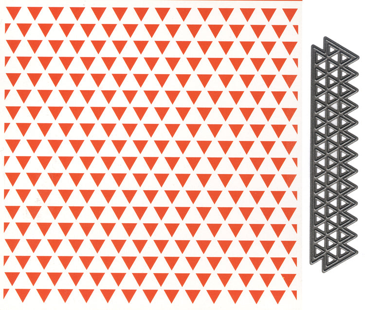 Marianne Design Embossing Folder & Die: Triangles