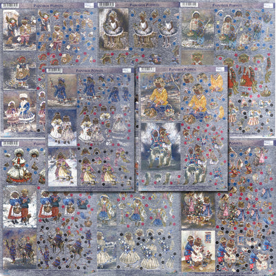 Dufex Metallic 3D Assorted Precut Sheets-Winter Children-16 SHEETS