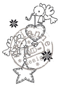 Clear Stamps - Merry Little Christmas-Flying Decorations