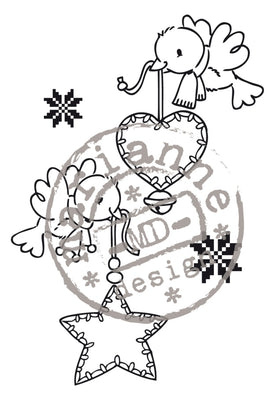 Clear Stamps - Merry Little Christmas-Flying Decorations