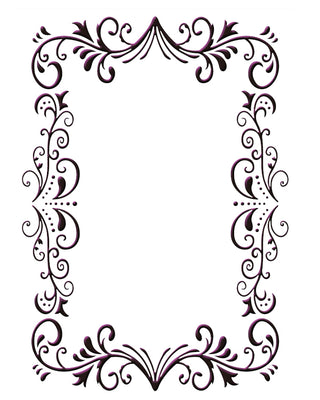 Embossing Folder - Elegant Frame size 5 x 7